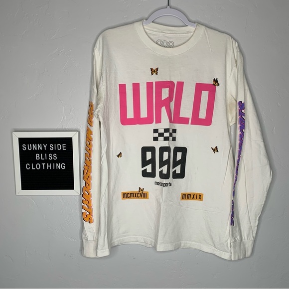 Juice Wrld 999 Club Motorsports Long Sleeve Graphic Tee Shirt Size Medium - Picture 1 of 15